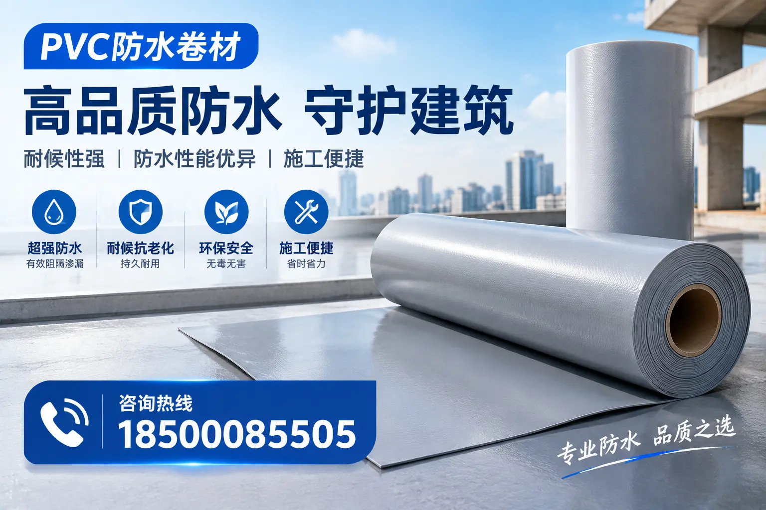 PVC防水卷材的防水效果评测，适合许昌的科学依据